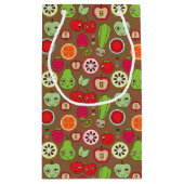 Fruit Kitchen Pattern Klein Cadeauzakje (Achterkant)