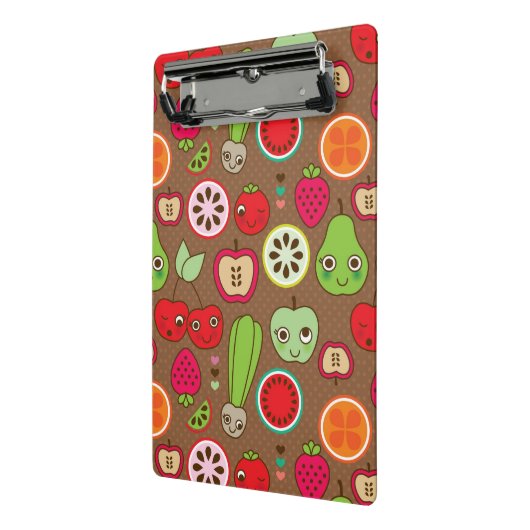 Fruit Kitchen Pattern Mini Klembord (Angled2)