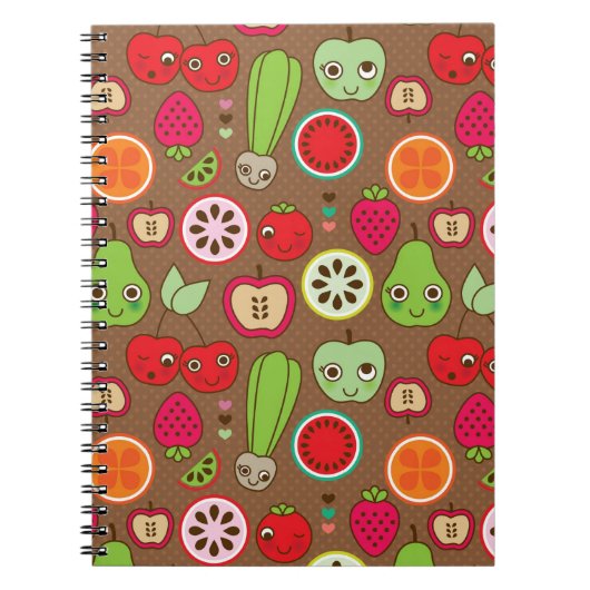 Fruit Kitchen Pattern Notitieboek (Voorkant)