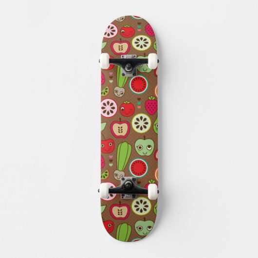 Fruit Kitchen Pattern Persoonlijk Skateboard (Voorkant)