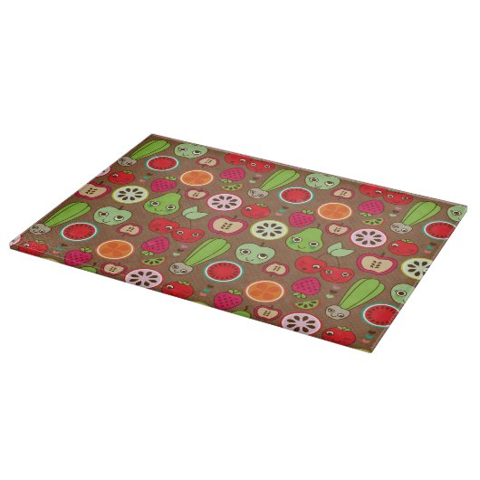 Fruit Kitchen Pattern Snijplank (Hoek)