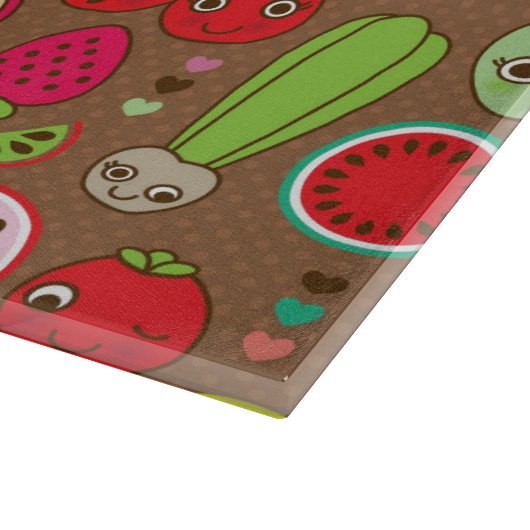 Fruit Kitchen Pattern Snijplank (Hoek)