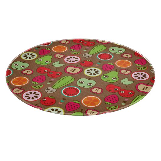 Fruit Kitchen Pattern Snijplank (Hoek)