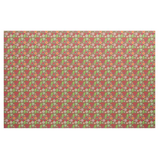 Fruit Kitchen Pattern Stof (Yard (91,4 cm))