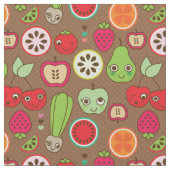Fruit Kitchen Pattern Stof (Close Up)