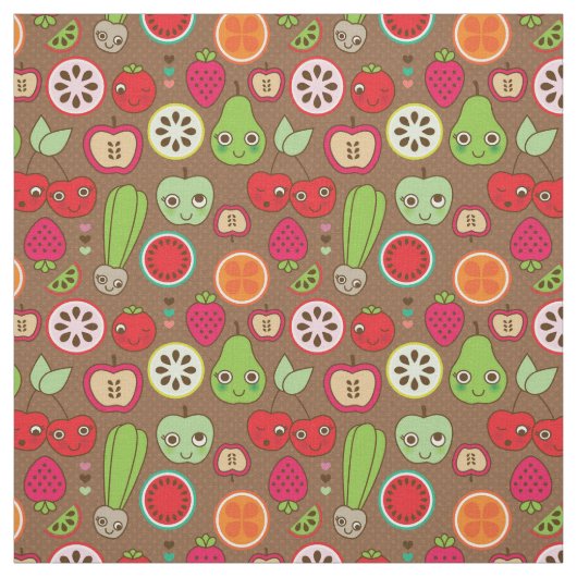 Fruit Kitchen Pattern Stof (Swatch)