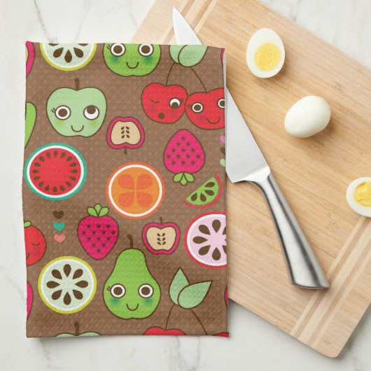 Fruit Kitchen Pattern Theedoek (Quarter Fold)