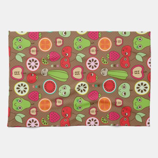 Fruit Kitchen Pattern Theedoek (Horizontaal)