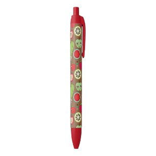 Fruit Kitchen Pattern Zwarte Inkt Pen