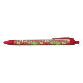 Fruit Kitchen Pattern Zwarte Inkt Pen (Bovenkant)