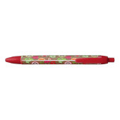 Fruit Kitchen Pattern Zwarte Inkt Pen (Achterkant)