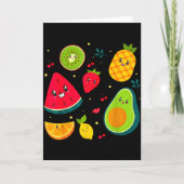 Fruit Kostuum Zoete Thee Fruit Salade Mannen Vrouw Kaart (Voorkant)