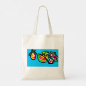 Fruit kunst leuk  tote bag (Achterkant)