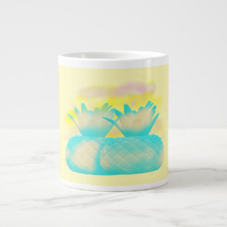 Fruit loop art mistige magische ananas grote koffiekop