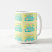 Fruit loop art mistige magische ananas koffiemok (Voorkant rechts)