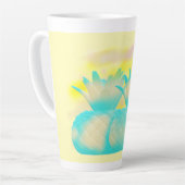 Fruit loop art mistige magische ananas latte mok (Linkerhoek)