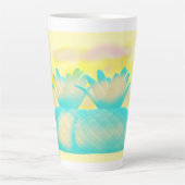 Fruit loop art mistige magische ananas latte mok (Voorkant)