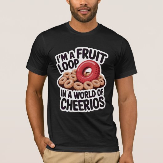 Fruit Loop In Een Wereld Van Cheerios T-shirt (Voorkant)