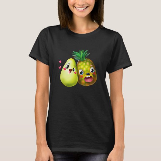 Fruit Love Pear and Pineapple T-shirt (Voorkant)