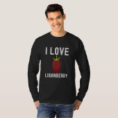 Fruit Lover, Loganberry Lover, I Love Loganberry T-shirt (Voorkant volledig)