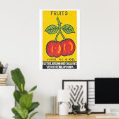 Fruit - Luciferdoosje Print - Esthetische Muurdeco (Thuiskantoor)