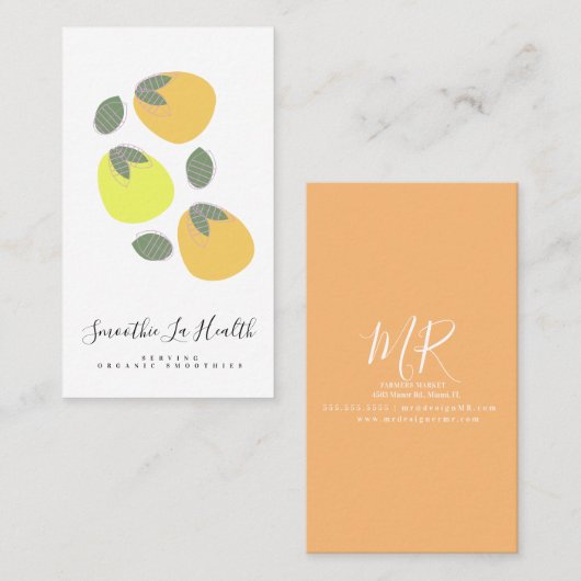 Fruit Mango Juice Bar Visitekaartje (Voorkant / Achterkant)