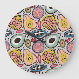 Fruit Medley: Levendig naadloos patroon Grote Klok