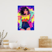 Fruit Meisje Kunst Poster (Keuken)