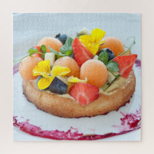 Fruit Melon Tart Dessert Legpuzzel