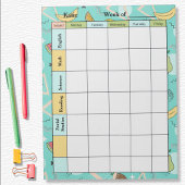 Fruit Memphis Pattern Homework Assignment Notitieblok