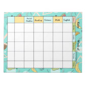 Fruit Memphis Pattern Homework Assignment Notitieblok (Voorkant)