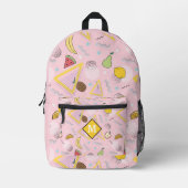 Fruit Memphis Pink Pattern  Bedrukte Rugzak (Voorkant)