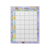 Fruit Memphis Purple Homework Assignment Notitieblok (Linkerzijde)