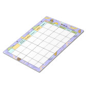 Fruit Memphis Purple Homework Assignment Notitieblok (Schuin)