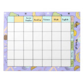 Fruit Memphis Purple Homework Assignment Notitieblok (Voorkant)