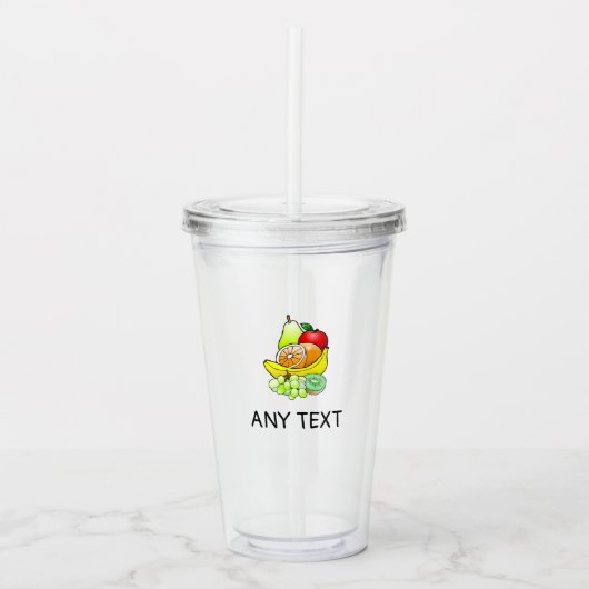 Fruit Mix Acryl Bekerglas Drinkbeker (Voorkant)