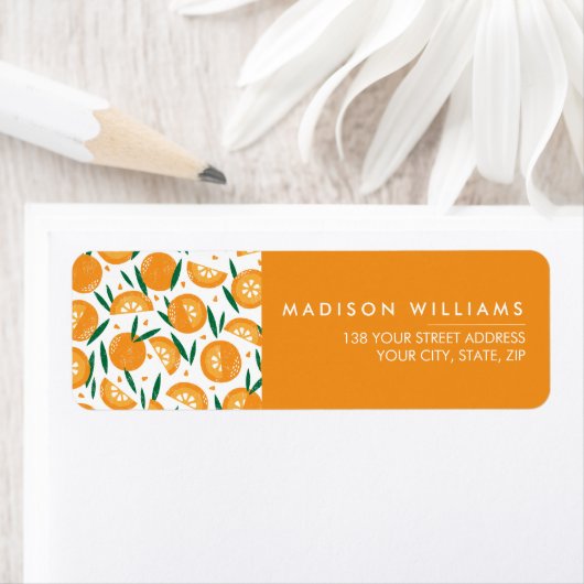 Fruit Modern Flowers Label (Insitu)