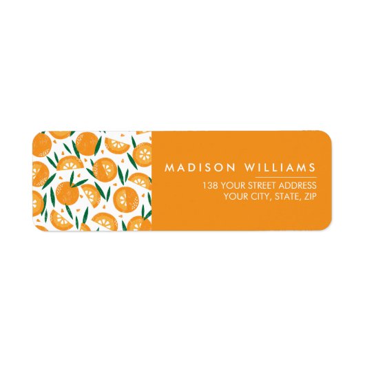 Fruit Modern Flowers Label (Voorkant)