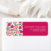 Fruit Modern Flowers Label (Insitu)