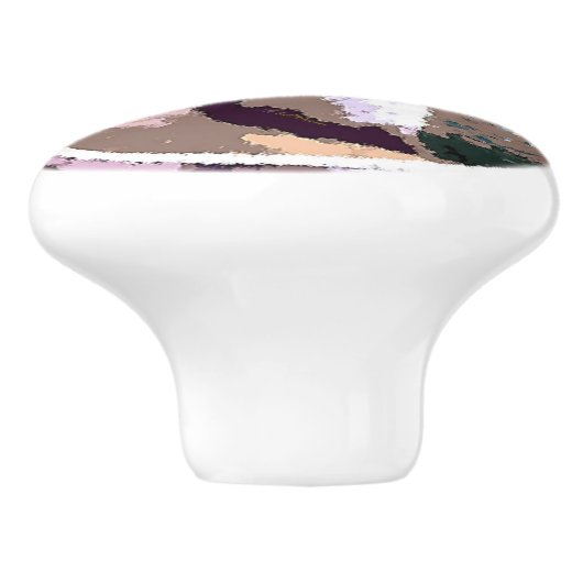 Fruit Motif Keramische Knop (Zijkant)