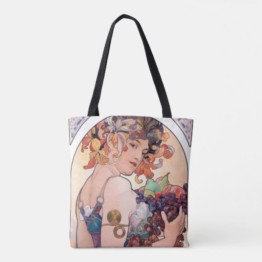 Fruit, Mucha Tote Bag (Achterkant)
