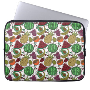 Fruit naadloos patroon Fruit oppervlak patroon 2 Laptop Sleeve
