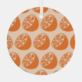 Fruit naadloos patroon. glas ornament (Achterkant)