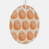 Fruit naadloos patroon. glas ornament (Voorkant Rechts)