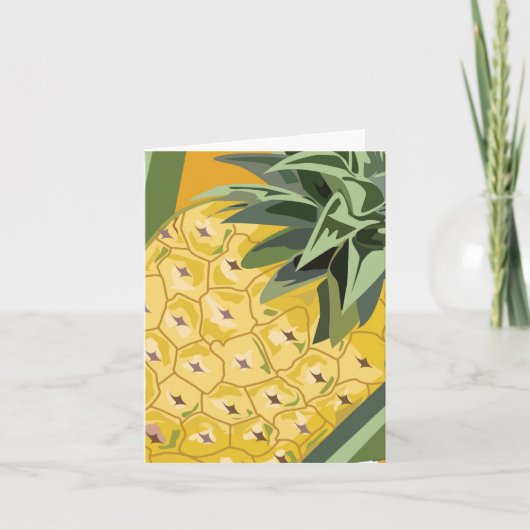Fruit Note Card - Pineappel Bedankkaart (Voorkant)