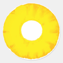 Fruit Note Ronde Sticker - Ananas
