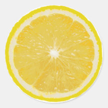 Fruit Note Ronde Sticker - Citroen