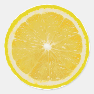 Fruit Note Ronde Sticker - Citroen