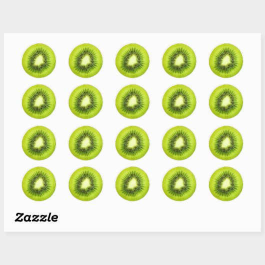 Fruit Note Ronde Sticker - Kiwi (Vel)