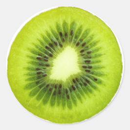 Fruit Note Ronde Sticker - Kiwi